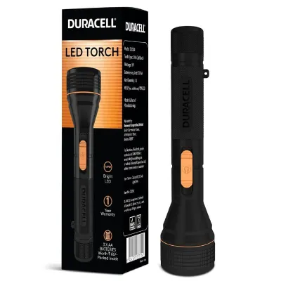 Duracell LED Torch Light, Super Bright, 12000 LUX, Ultra-Light and Easy to Carry Design at ₹159