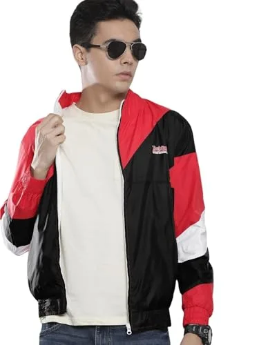 The Indian Garage Co Men's Regular Fit Placement Print WindCheater at ₹500