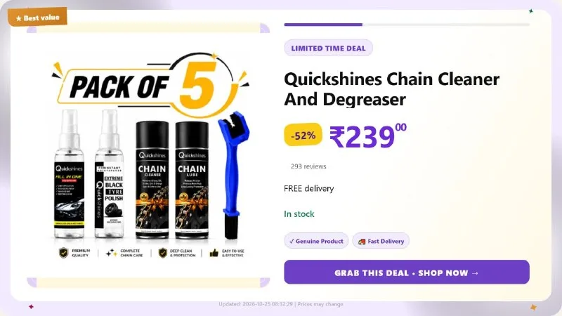 Chain Cleaner and Degreaser at ₹239