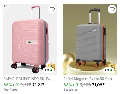 Suitcase from ₹1,067
