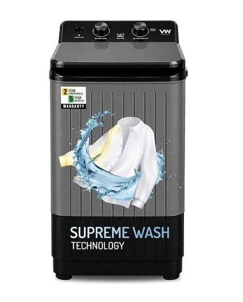 VW Visio World 8.5 kg semiautomatic Top Load Washer Only with Powerful Wash, V8 Supreme-Wash at ₹4,710