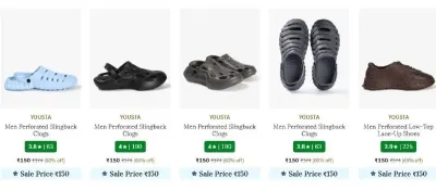 Men's Footwear from ₹150