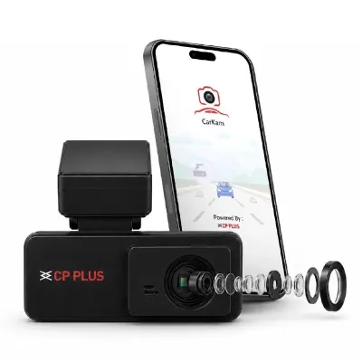 CP PLUS Dash Cam for Car CP-F34 | 2K 3MP Full HD+ Front Dashcam with Built-in GPS at ₹2,849