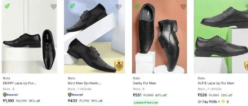 Min.60% Off - Bata Mens Footwear