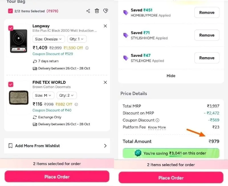 Grab Induction at ₹979