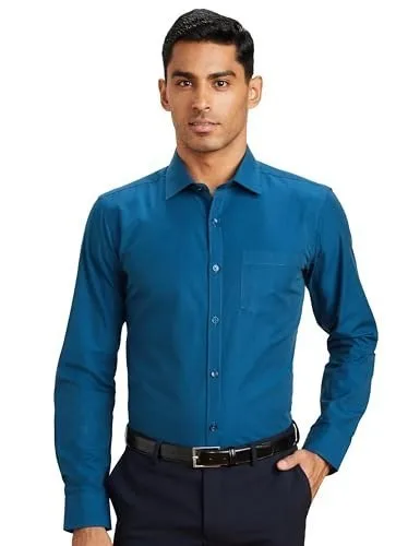 Symbol Men's Cotton Formal Shirt | Plain | Full Sleeve - Regular Fit (Available in Plus Sizes) at ₹299