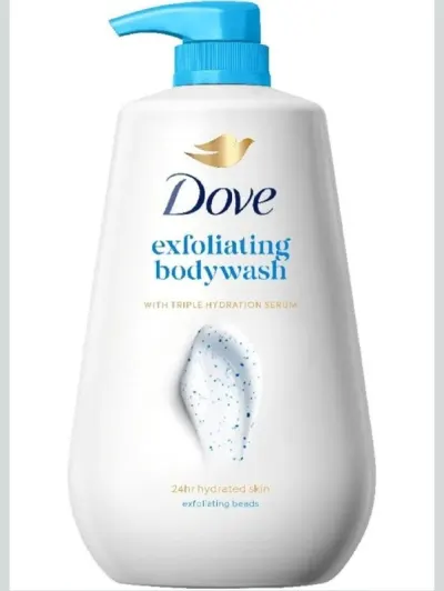 Dove Exfoliating Body Wash with Triple Hydration Serum | Exfoliating Beads for Smooth Soft Skin | 825 ML at ₹297