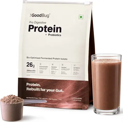The Good bug Pro Digestive Yeast Protein (1 kg, Chocolate) at ₹1,899