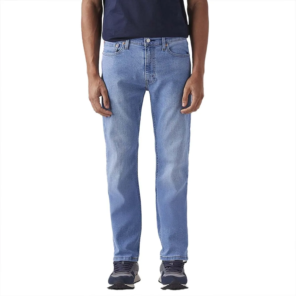Levi's Men's 513 Dark Indigo Straight Fit Mid Rise Jeans at ₹980