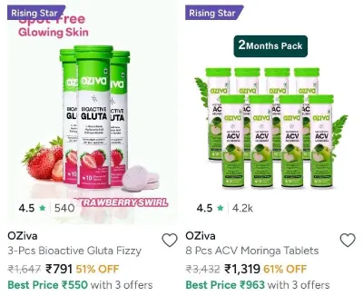 MYNTRA Limited Time Deal Alert – OZiva: Flat 40% Off