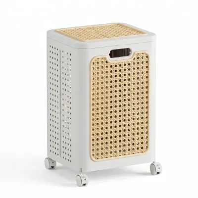 Laundry Basket with Lid & Wheels at ₹2,600