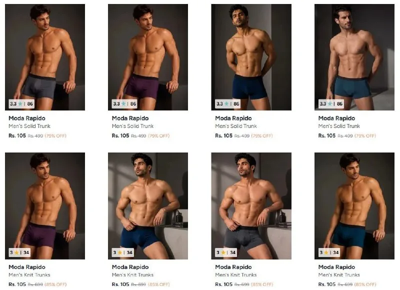 Men's Trunk at ₹105