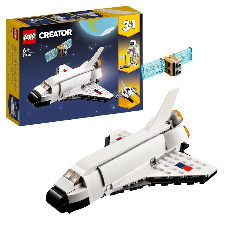 LEGO Creator Space Shuttle 31134 Building Toy Set with Astronaut and Spaceship Models for Kids Aged 6+ at ₹548
