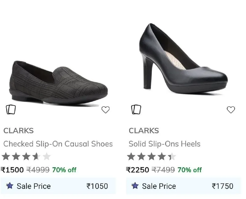 Upto 70% Off On CLARKS Footwears