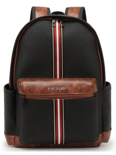 FUR JADENVegan Leather Stylish 15.6 Inch Laptop Backpack at ₹1,009