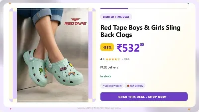 Red Tape Boys & Girls Sling Back Clogs at ₹532