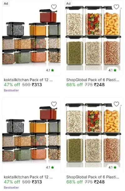 Grocery Containers Loot - low price