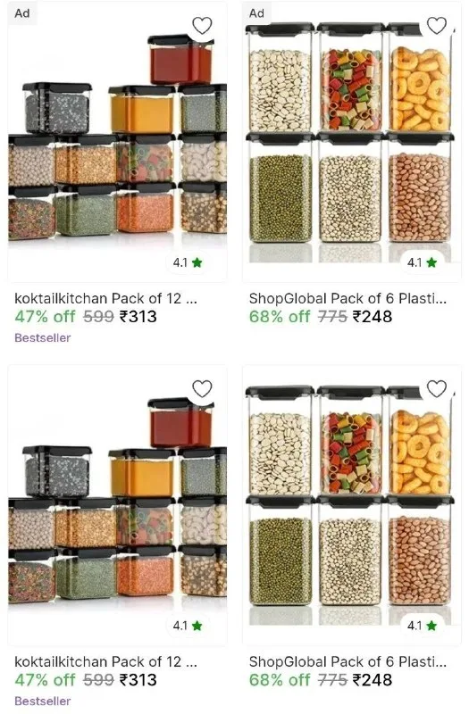 Grocery Containers Loot - low price