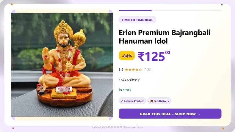 Bajrangbali Hanuman Idol for Car Dashboard at ₹125