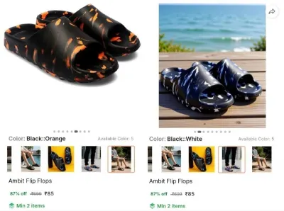 Flip Flops at ₹85