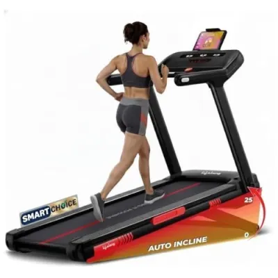 Lifelong 6HP Motorized Treadmill 25 Levels Auto Incline LED Display Foldable Max Speed 15 km/h 150 kg Capacity at ₹20,060