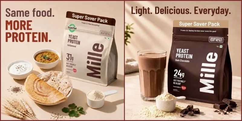 NEW LAUNCH : Upto 33% Off On Mille Yeast Protein Powder + Apply Coupon