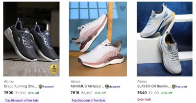 Abros Men’s Sports Shoes from ₹599