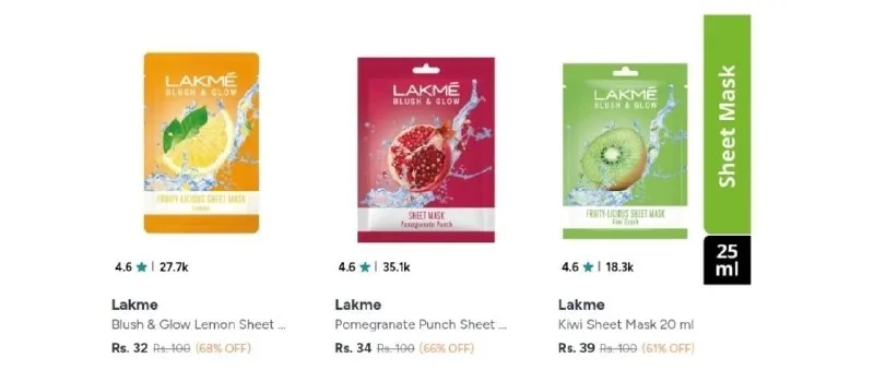 Upto 71% Off On Lakme Products