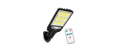 Bright LED Solar Flood Lamp with Remote Control and Motion Sensor at ₹400
