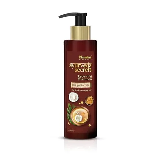 Himalaya Ayurveda Secrets Repairing Shampoo for Dry & Frizzy Hair| 10× Damage Repair and Bond Repair with Bhringa, Coconut | Paraben Free |  at ₹144