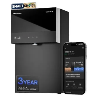 Native M3 Pro Water Purifier by Urban Company | Longest Filter Life, No Service for 3 Years, Unconditional Warranty | SS Tank | 10-Stage RO+ at ₹19,49