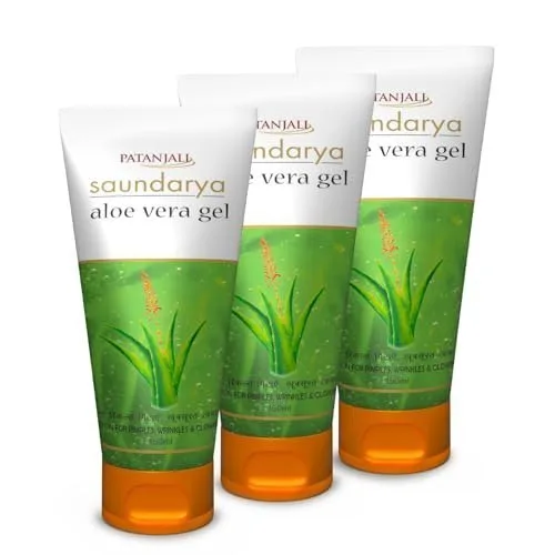 Patanjali Saundarya Aloe Vera Gel, for kin Hydration and Nou at ₹189