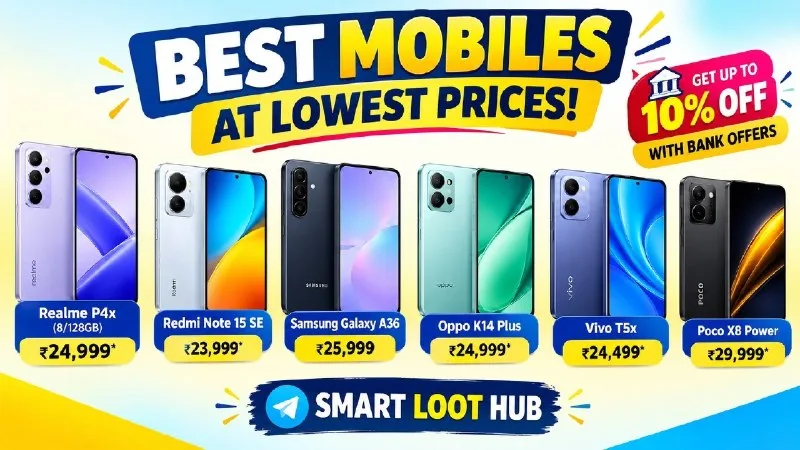 Best Mobiles at Lowest Prices! – Get Upto 10% Off Using Bank Offers