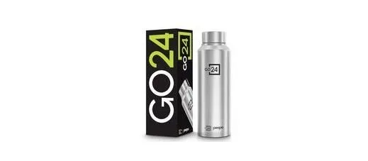 Go24 pexpo Stainless Steel Water Bottle Chromo Silver 750ml at ₹168