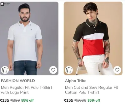 Men Polo Tshirts from ₹100