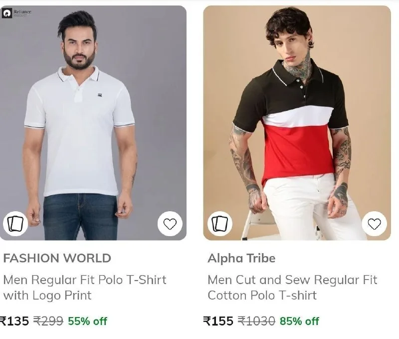 Men Polo Tshirts from ₹100