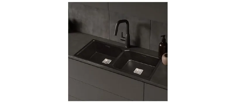 Hindware BLACP91001 Quartz Sink 45x 20x 10 at ₹12,000