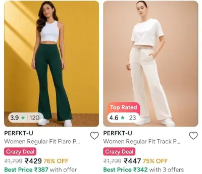 Joggers and Trackpants from ₹406