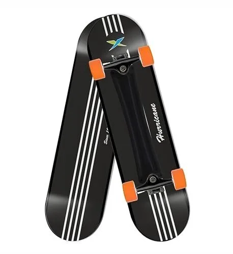Jaspo Hurricane Mad for Cars Skateboard for Kids,Teens, Adults-26.5x6.25 Inch Skating Deck Board, Fibre Material, Anti Skid PU Wheels,Skateb at ₹766