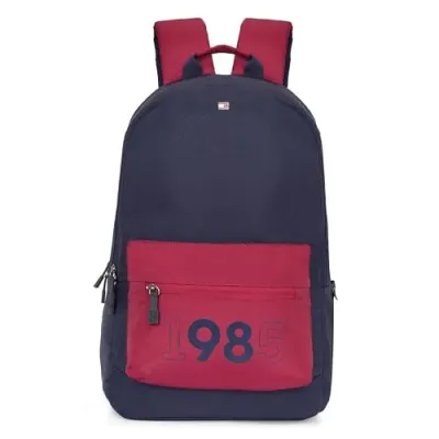 Tommy Hilfiger Bradenton Unisex Casual Backpack - Navy+Burgu at ₹1,509