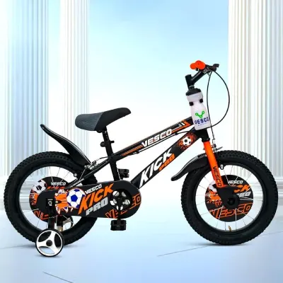 VESCO Kick Pro 16T Kids Cycle with Side Wheels | Rigid Suspension | 11 Inches Frame at ₹3,499