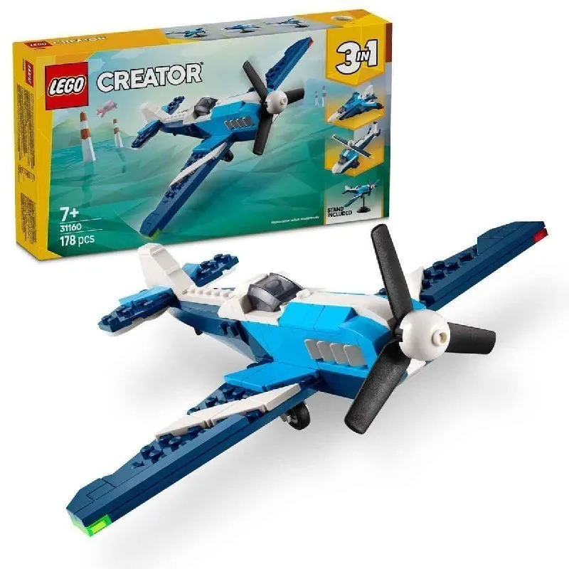 LEGO Creator 3in1 Aircraft: Race Plane Toy Vehicle Playset 31160 at ₹808