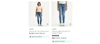 Upto 86% Off On Levi's Clothing