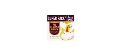 Bajaj Almond Drops Soap, 125 gm (Pack of 3) at ₹102