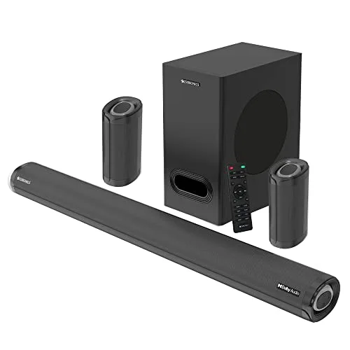 ZEBRONICS Zeb-Juke BAR 9500WS PRO Dolby 5.1 soundbar with Wireless Satellites, Dolby Audio, 525 Watts Output Power, 16.5cm subwoofer, HDMI at ₹9,999