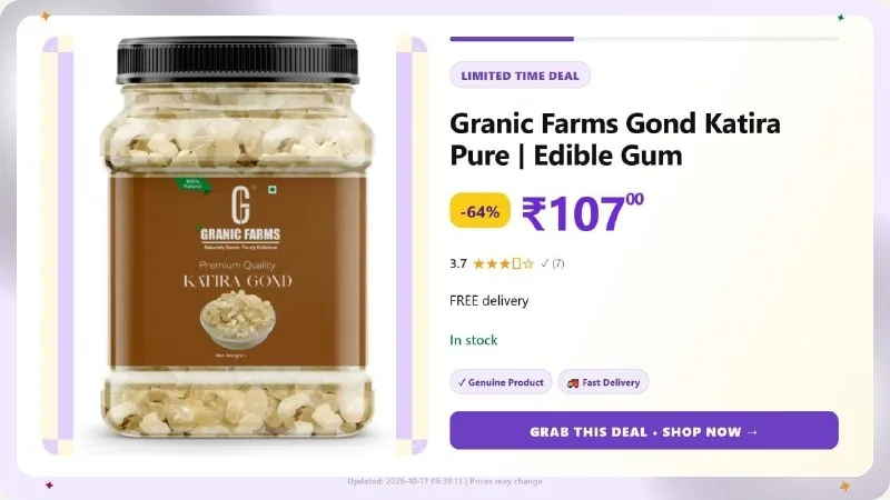 Gond Katira (1 x 100 g) at ₹107