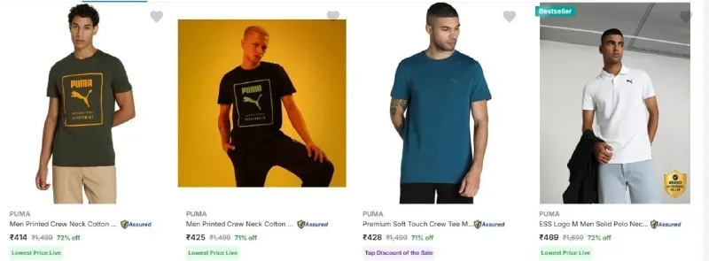 Upto 75% Off On Branded T- Shirt's For Men