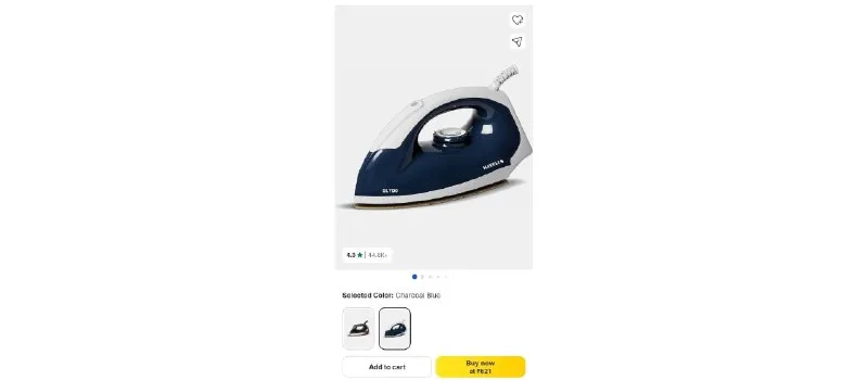 Havells glydo 1000 W Dry Iron at ₹621