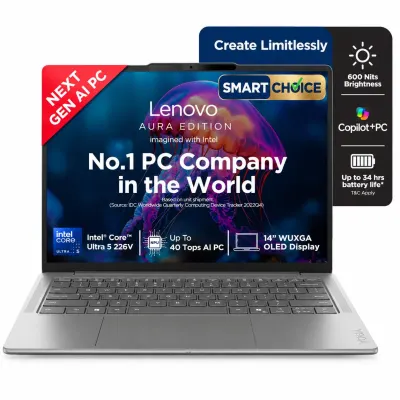 Lenovo Yoga Slim 7 Smartchoice Aura Edition Intel Evo Core Ultra 5 (16GB RAM/512GB SSD) Laptop at ₹ at ₹98,990