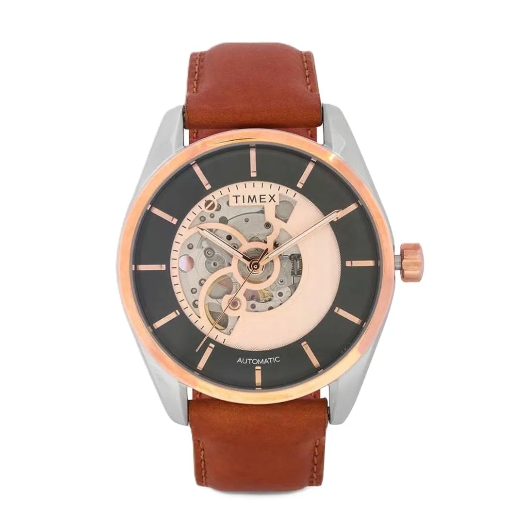 Timex 44mm Black Dial Automatic Men Watch at ₹4,263